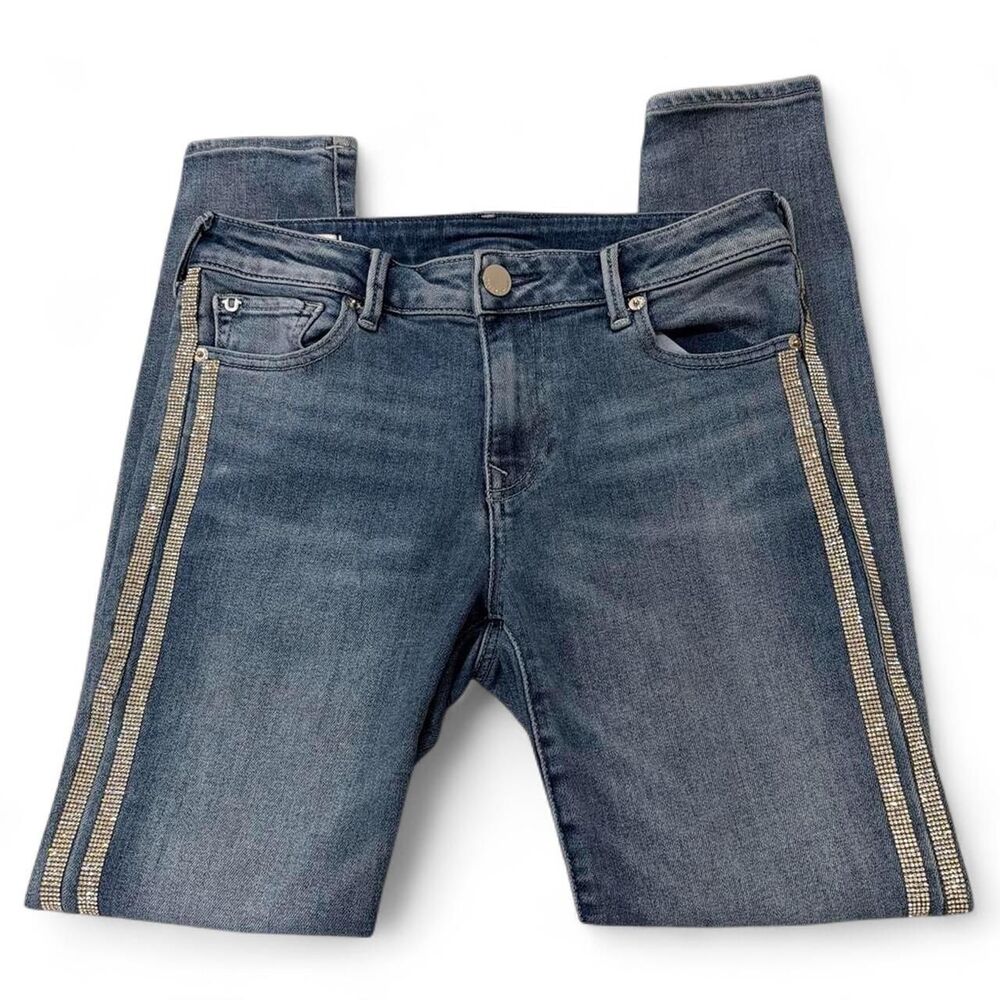 True-religion Women's Blue and Navy Jeans